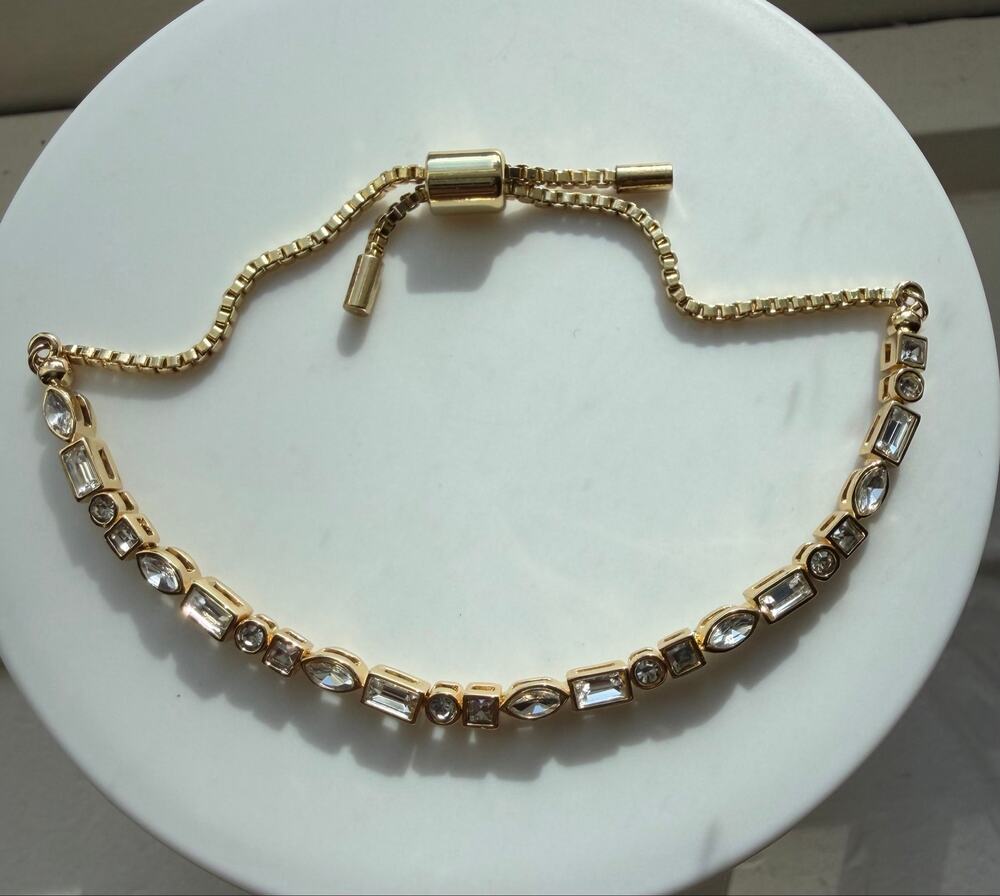 Gorgeous Baublebar rhinestone adjustable bracelet